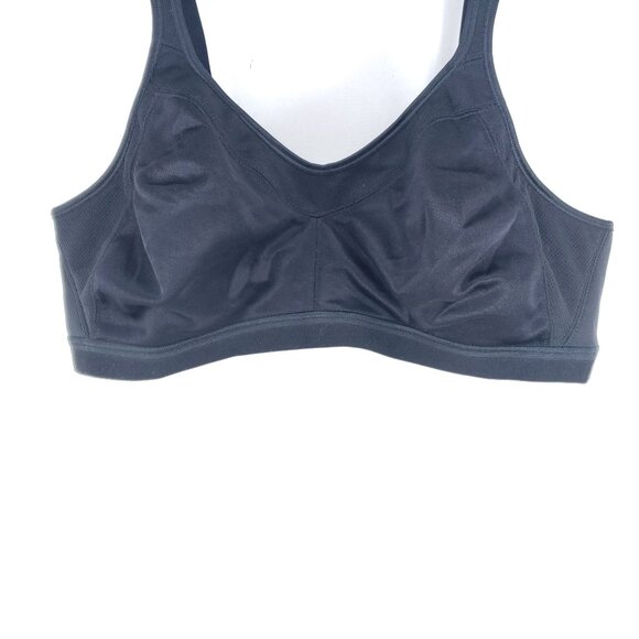 Playtex 18-Hour Active Lifestyle Full-Figure Sports Bra Size 42B Black Wirefree - Picture 3 of 7